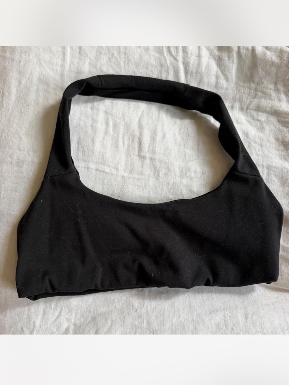 ALO Yoga Black Scoop Neck Bandeau Bralette
